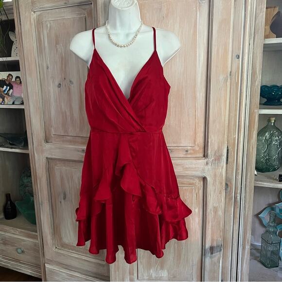 Trixxi Red Dress Women’s Medium - Picture 1 of 9